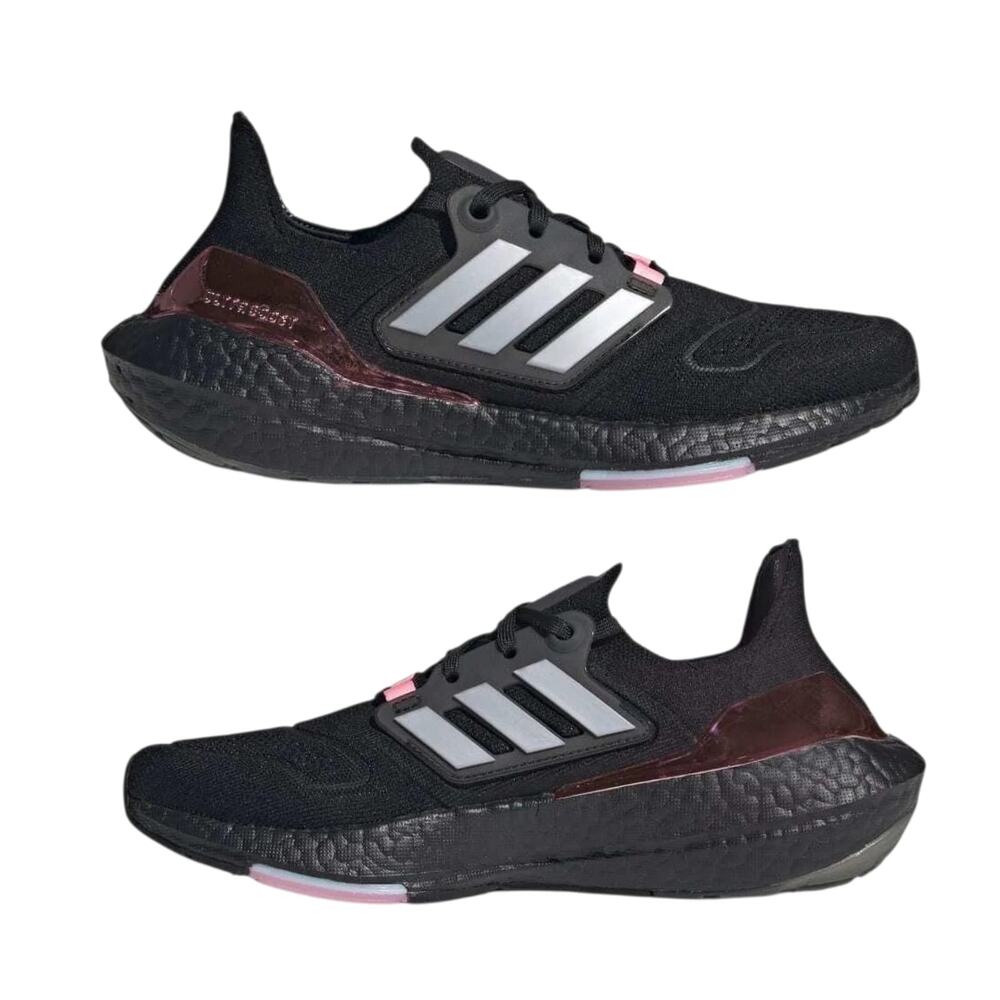 Adidas Ultraboost 22 Women's, Core Black/Matte Silver/Beam Pink, US 8